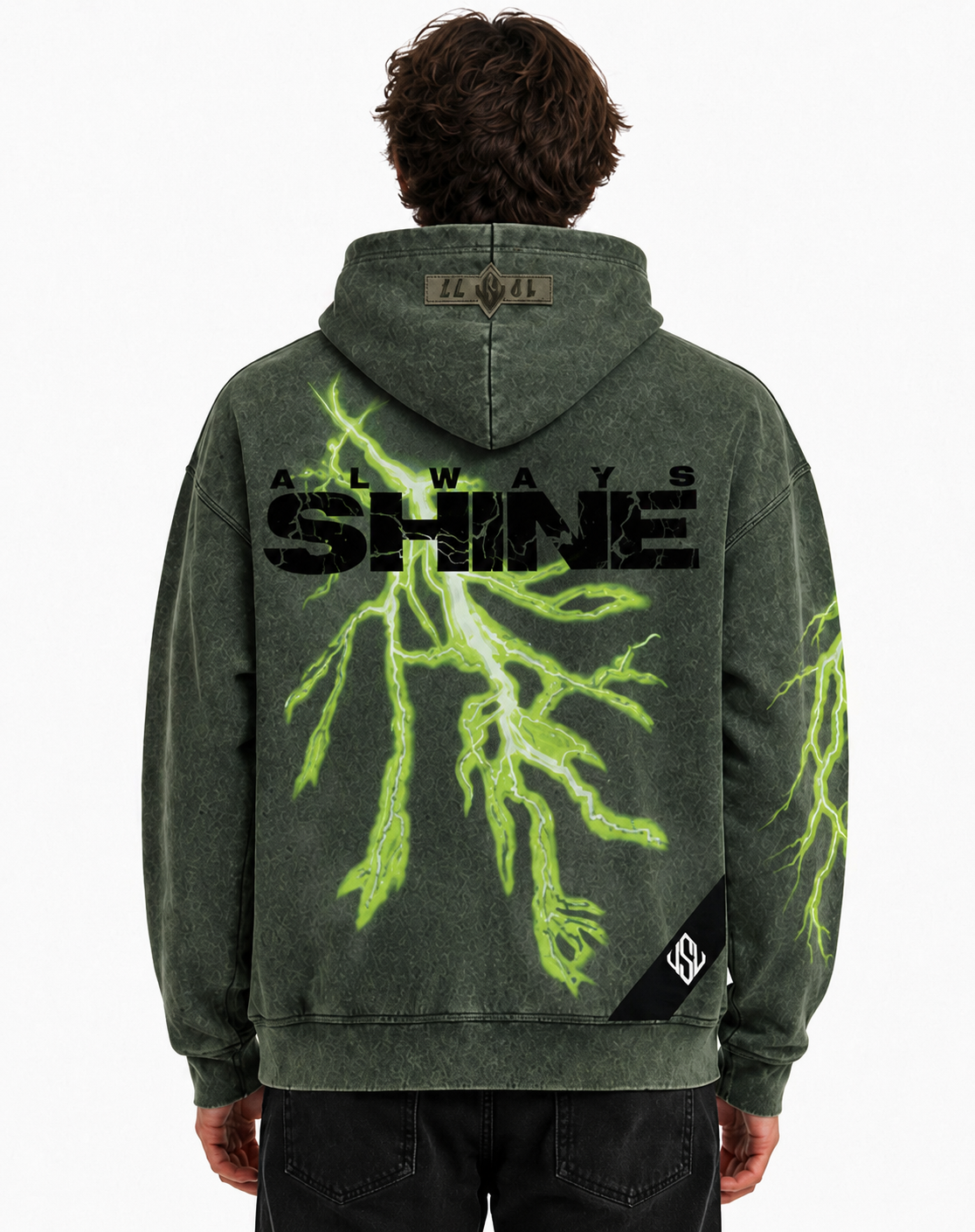 Always Shine Hoodie Olive