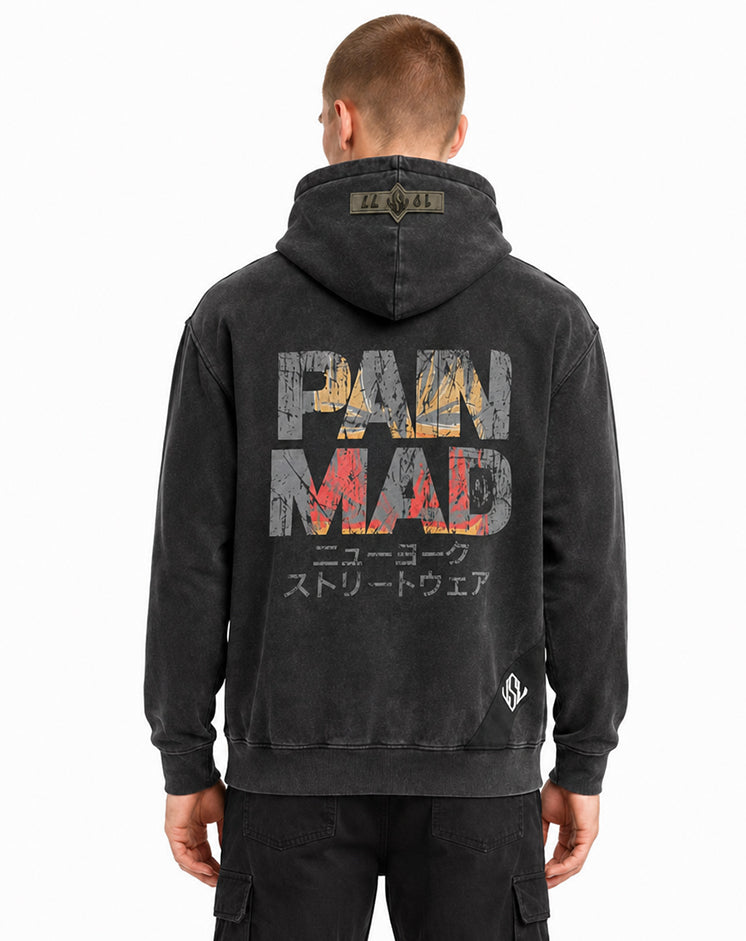 Pain/Mad Hoodie Black