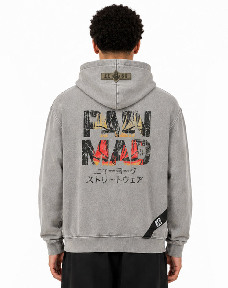 Pain/Mad Hoodie Grey