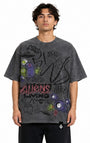 Aliens among us tee Grey