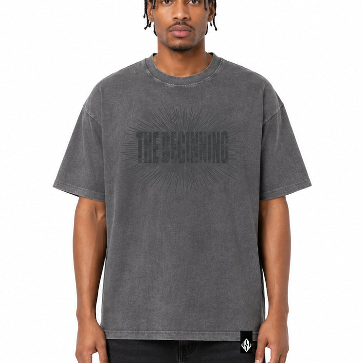 The Beginning tee Grey