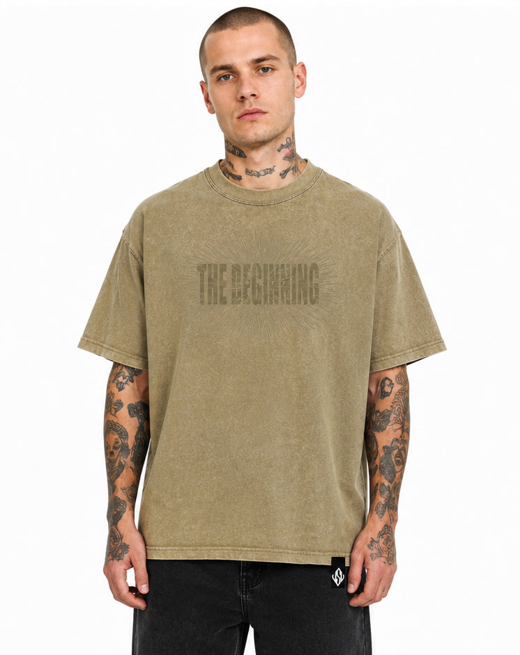 The Beginning tee Sand