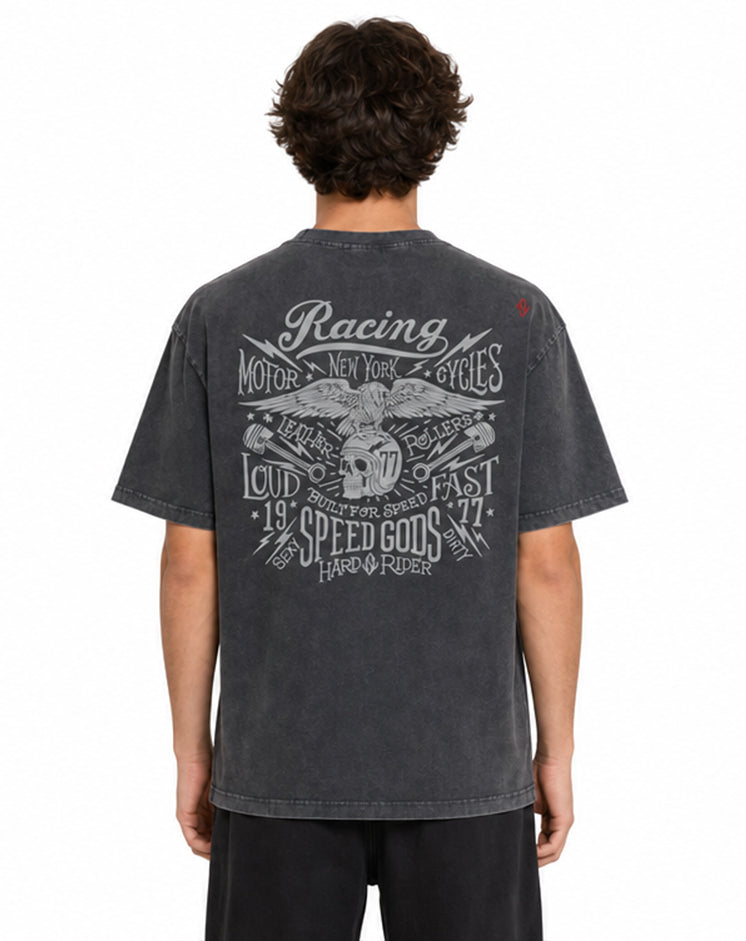 Racing New York tee Black
